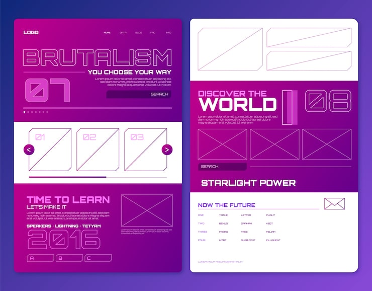 Website structural code layout
