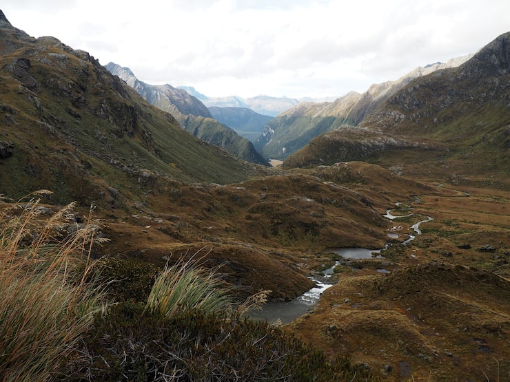Pristine New Zealand mountain landscape