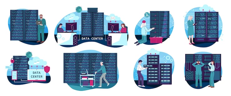 Secure digital server data rack